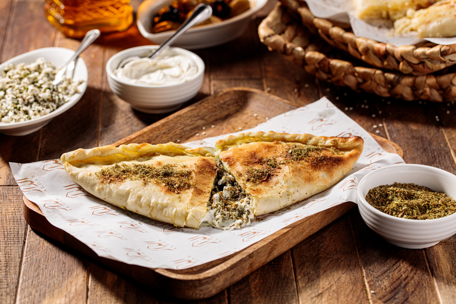 Labnah with Zaatar Pastry